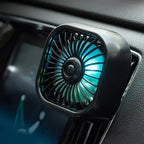 Mini Car Air Outlet Cooling Fan Adjustment Powerful USB Light Creative Low Noise Multi-function Mini Interior Fan Cooler Amagi
