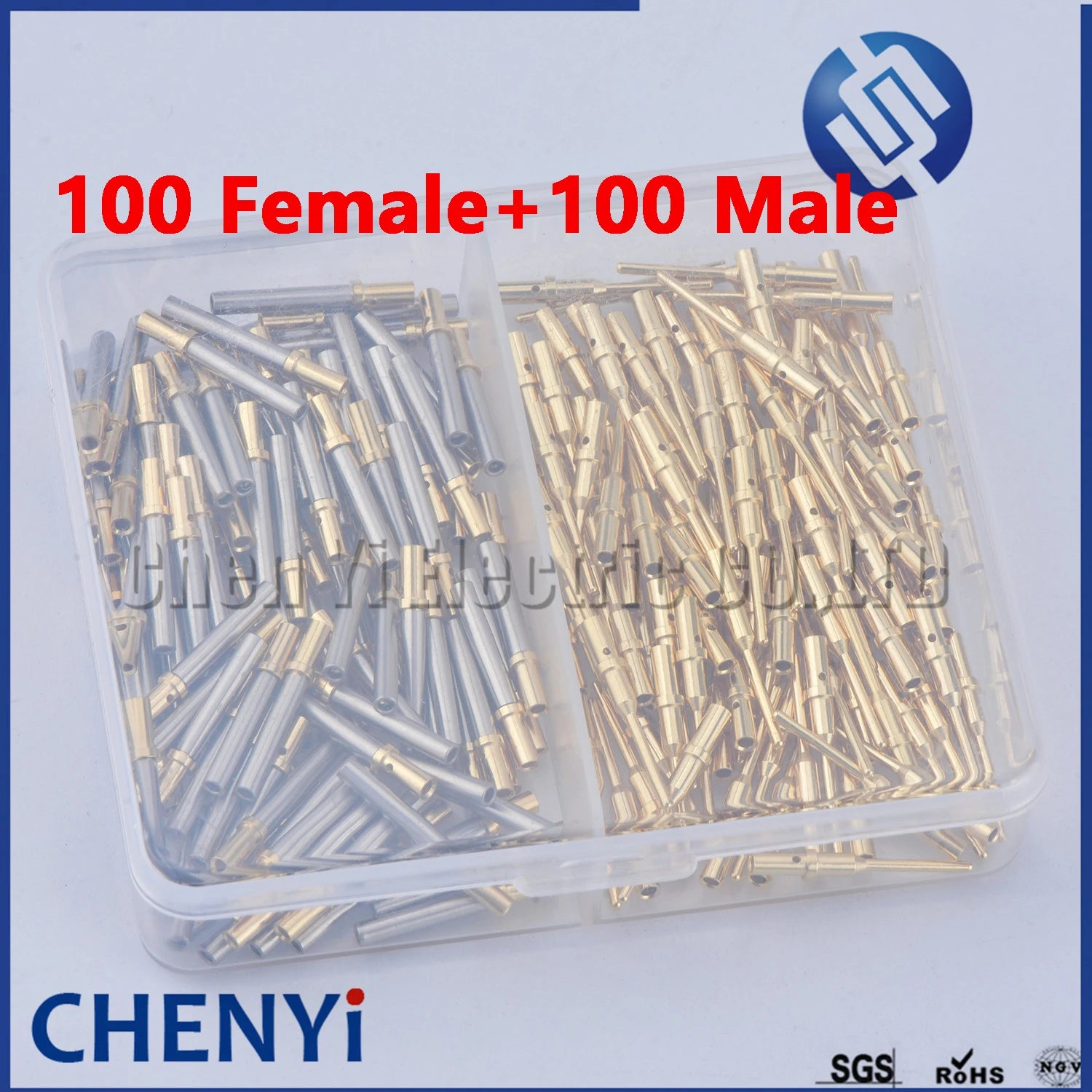50/100 Pcs Deutsch DTM 1.0mm Series Female male Pin 0460-202-2031 0462-201-2031 Gold Plated Stainless Steel Crimp Solid Terminal