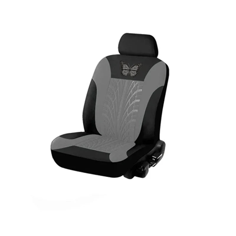 Car Seat Covers Set Universal Fit Most Cars with Butterfly Pattern Tire Track Detail Styling Protector Covers for the Car Amagi