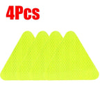 1-4Pcs Safety Reflective Sign Board Reflective Sticker Warning Triangle Warning Reflector Truck Stop Warn Sign Plate Rear Light