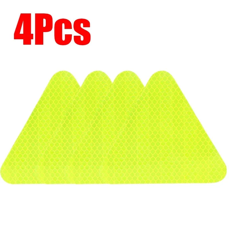1-4Pcs Safety Reflective Sign Board Reflective Sticker Warning Triangle Warning Reflector Truck Stop Warn Sign Plate Rear Light