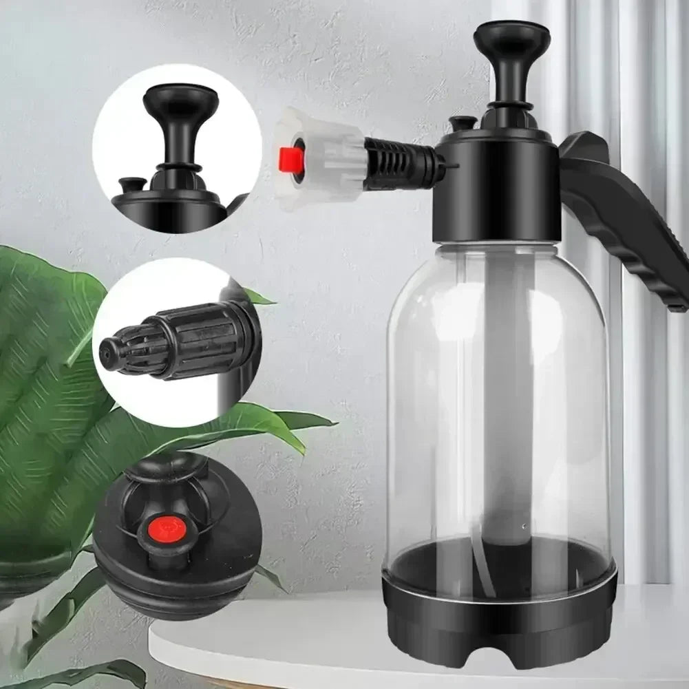 High Pressure 2L Household Car Dual-use Cleaning Foam Spray Pot Acid Alkali Resistant Large Capacity Glass Spray Pot Fan Amagi