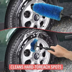 Car Wheel Multifunction Cleaning Brush Long Soft Handle Rim Hub Microfiber Brush Tire Detail Brush Auto Motorcycle Washing Amagi