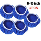 5-10inches Car Waxing Sleeves Microfiber Polisher Lint-free Cloth Covers Polishing Hood Car Paint Care Cleaning Maintenance Tool
