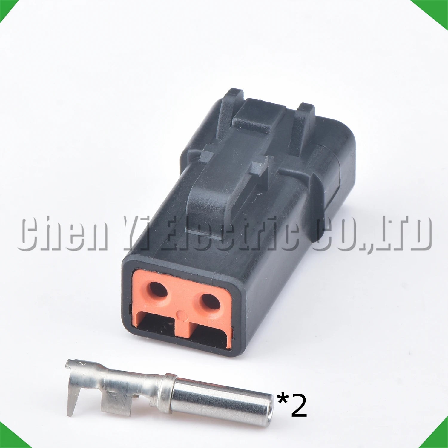 2-Pin Connector Connector series Black Automotive waterproof connector DTP06-2S DTP04-2P