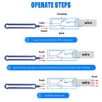 36Pcs Terminal Removal Tool Kit Depinning Tool Electrical Connector Pin Removal Car Optional Wire Terminal Removal Tools