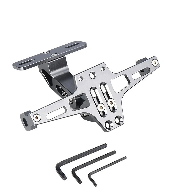 Universal Adjustable Motorcycle License Number Plate Bracket Rear Turn Signal Lamp Holder CNC Aluminum Eliminator Kits