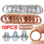 Car Oil Pan Drain Gasket Drainage Bolt Pad Aluminum/ Copper Oil Drain Plug Gasket Replaceable Accessories for Volkswagen Audi