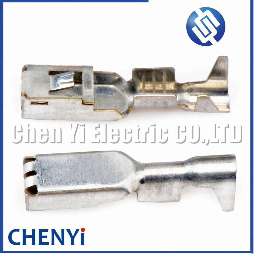 50 Pcs 2.8mm female Wire Crimp Brass tin plating Terminal Cable Splice Pins 968075-2 1355950-2 968678-2 For connector plug