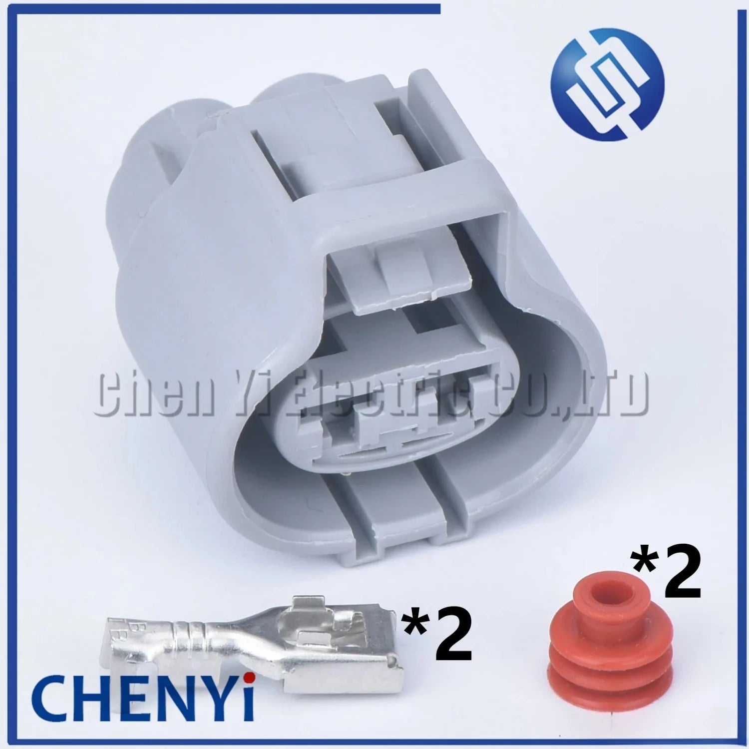 2 Pin Auto Waterproof Electronic Fan Connector Brake Booster Pump Assembly plug For Toyota Ford Focus Mazda 176142-2 76143-6