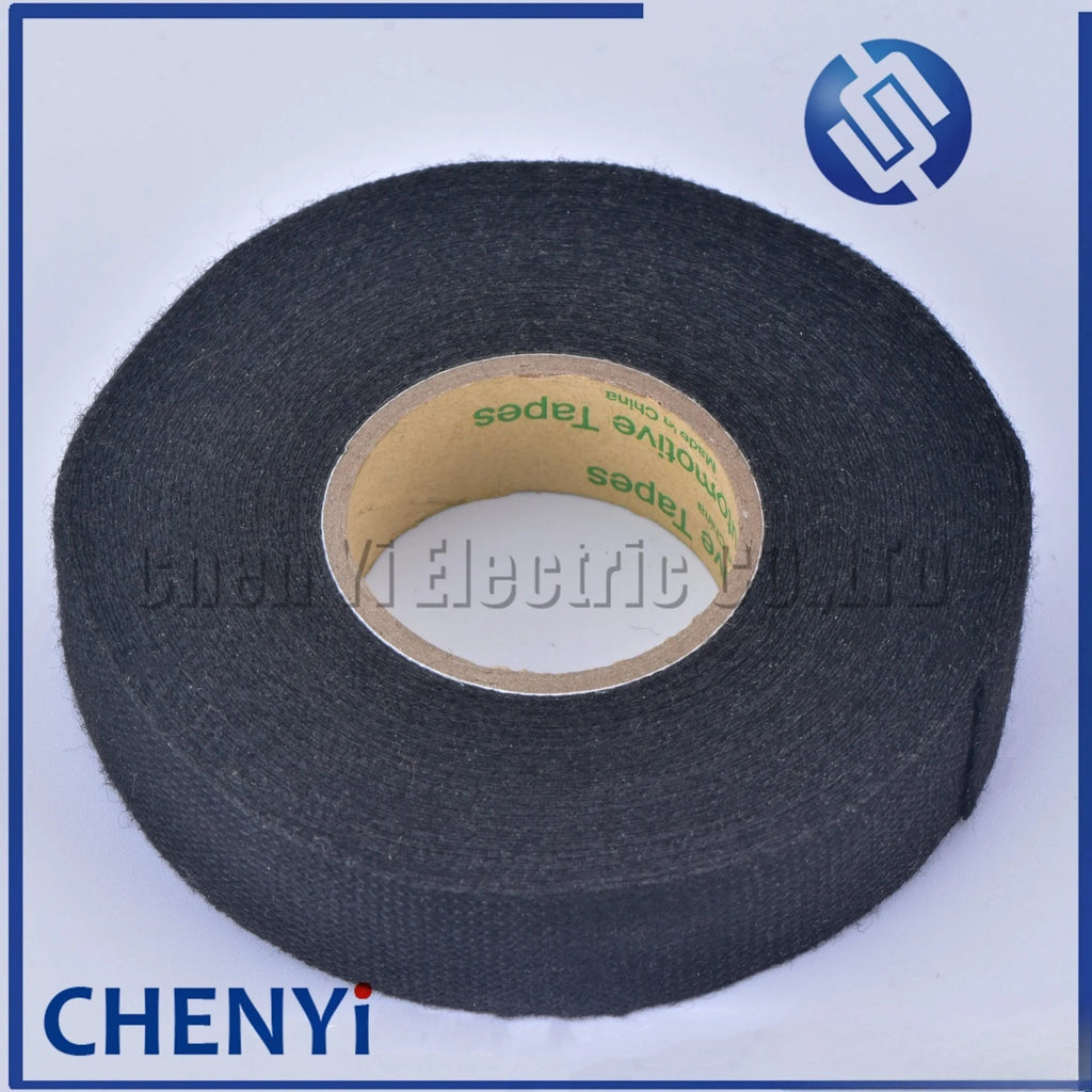 15M*25mm 15M*19mm Dustproof Heat-resistant Wiring Harness Tape Looms Wiring Harness Cloth Fabric Tapes Adhesive Cable Protection