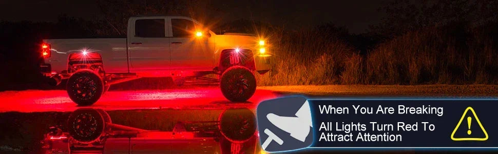Rock Lights For Trucks 4/6/8/10 Pods RGB LED Rock Lights With APP/Remote Control Music Mode For Pickup Off Road RZR SUV ATV New