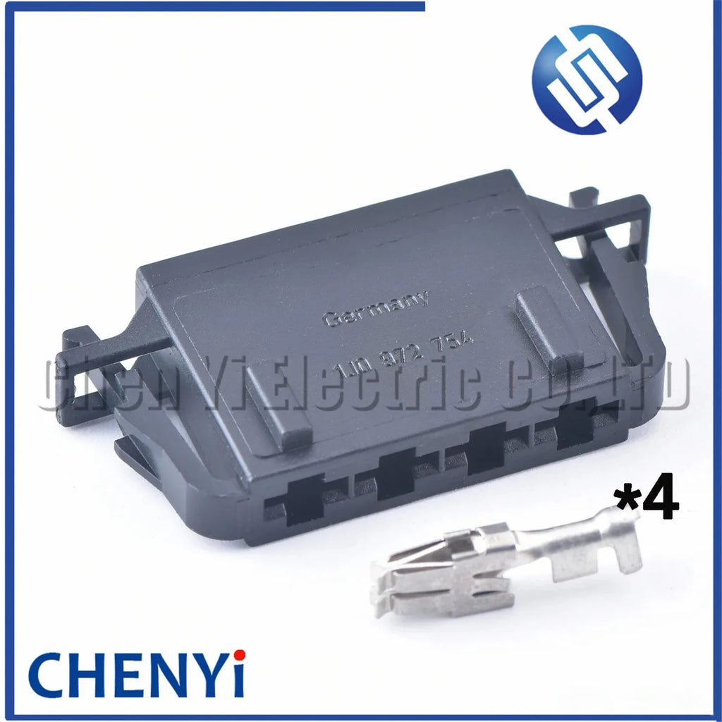 4 Pin 6.3 mm series female Automotive Blower Resistance Connector Wire harness Plug 1J0 972 754 1J0972754