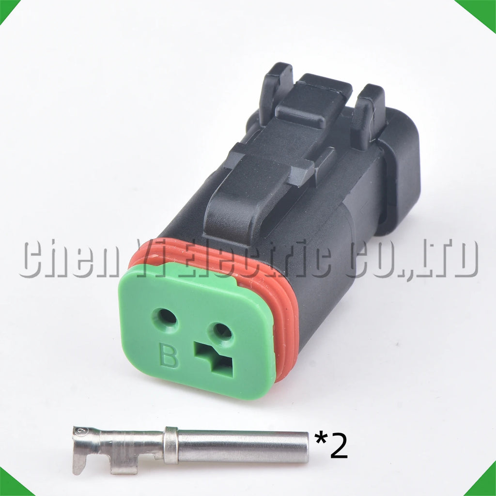 2-Pin Wire Harness Harness Waterproof Connector excavator headlight headlight