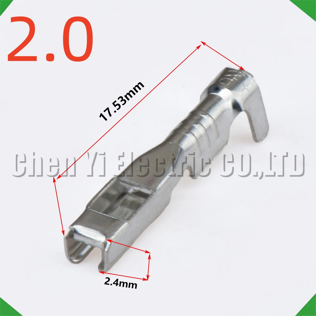 50 Pcs 2.0 mm Male or Female wire Crimp Pins For 8230-4282 8240-4422 Sheath Automotive ...