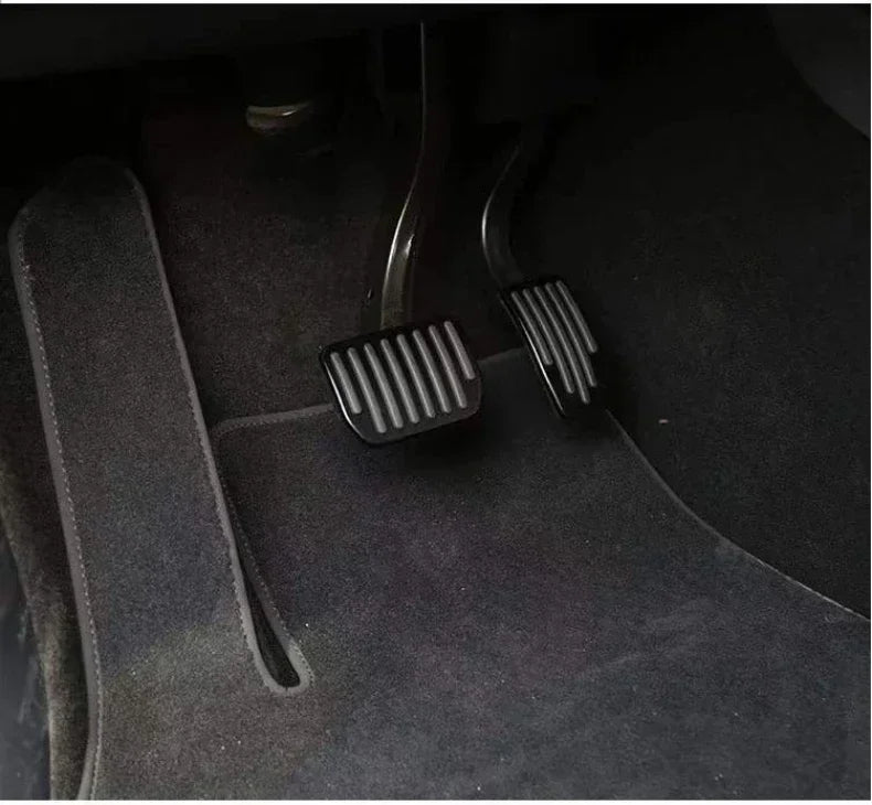 For Tesla Model 3/Y Aluminum Pedal Cover 2 Pack Accessories 2019-2024 Foot Pedal Pads Anti-Slip Performance Accelerator amagi