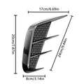 2pcs Universal Car Air Flow Fender Hood Intake Vent Cover Trim Carbon Fiber Side Wing Decals Body Shark Gill Ventilation Sticker