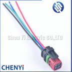 4 Pin Fuel Injector Plug Oxygen Sensor Map Sensor Connector Wire harness Plug 1337352-1 For Excavator EC360 D12 engine