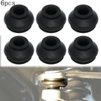 6 Pcs Universal Black Rubber Tie Rod End Ball Joint Dust Cover Car Suspension Steering Ball Joint Parts Accessories