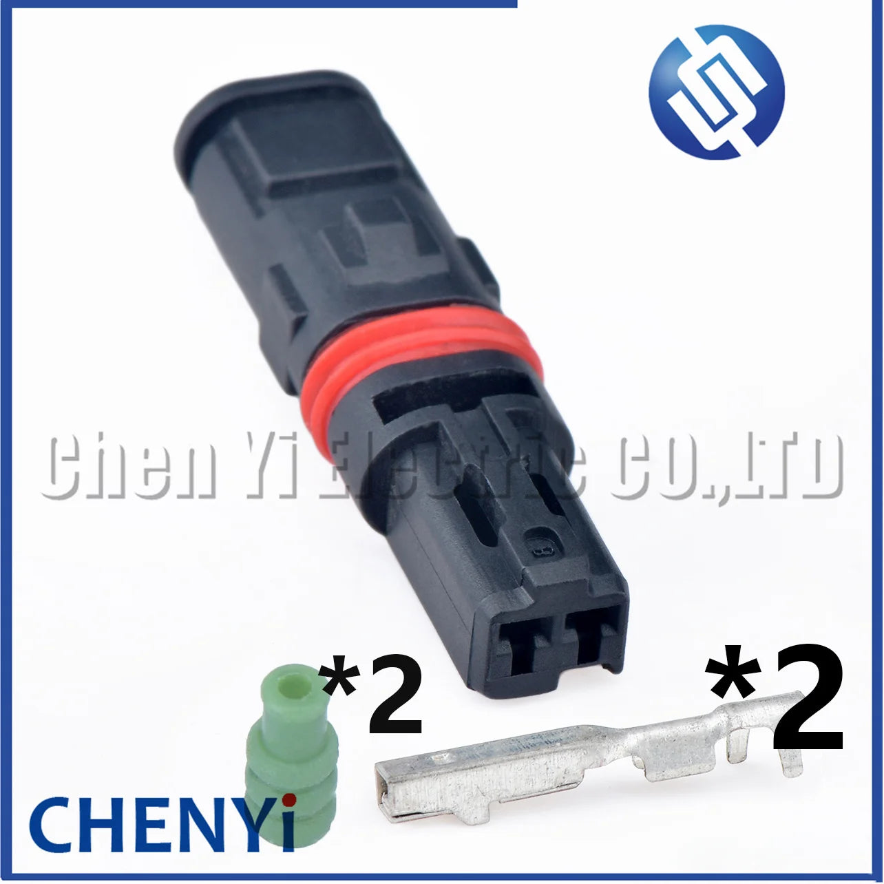 2 Pin Auto LED Lights Modification Connector Car door handle seat rearview mirror heating Wire harness Plug