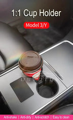 For Tesla Model 3 Y Highland Cup Holder Insert Mats Center Console Organizer Coaster Armrest Cupholder Car Accessories Amagi