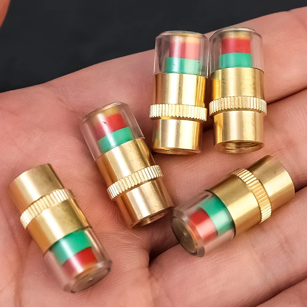 1-8pcs Motorcycle Car Tire Pressure Monitor Valve Cap Sensor Indicator Auto Tire Pressure Inspection Tools Tire Valve Detection