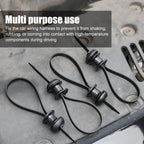 10/1pcs Black Nylon Car Motocycle Base Plate Cable Plastic Loop Tag Self-Locking Zip Ties Installation FIxed Seat Frame Clips