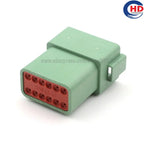 12pin auto waterproof electric plastic wire harness connector DT04-12PC