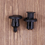 50/100Pcs 10mm Diameter 10mm Black Plastic Auto Fasteners Rivets Clips Vehicle Car Bumper Door Panel Liner Clips Retainer