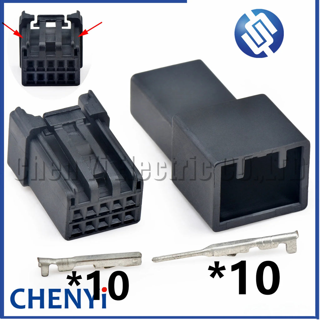 10 Pin Automotive connector Automotive one key start switch button Wire harness plug 6098-4982 116R1-002829 For Honda Fit XRV