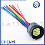 14 Pin Automotive Waterproof connector Headlight Wire harness Plug socket 10847366 DTBFHPE14BKSV For Fiat Ducato Maserati Sicma