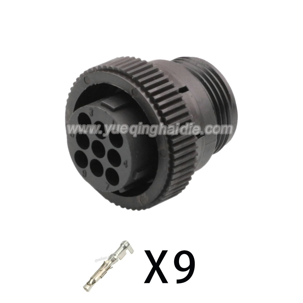 AMP 9PIN Connector 1.5mm Male Female Black Circular Connectors Cable Socket Wiring Harness 182922-1 182645-1