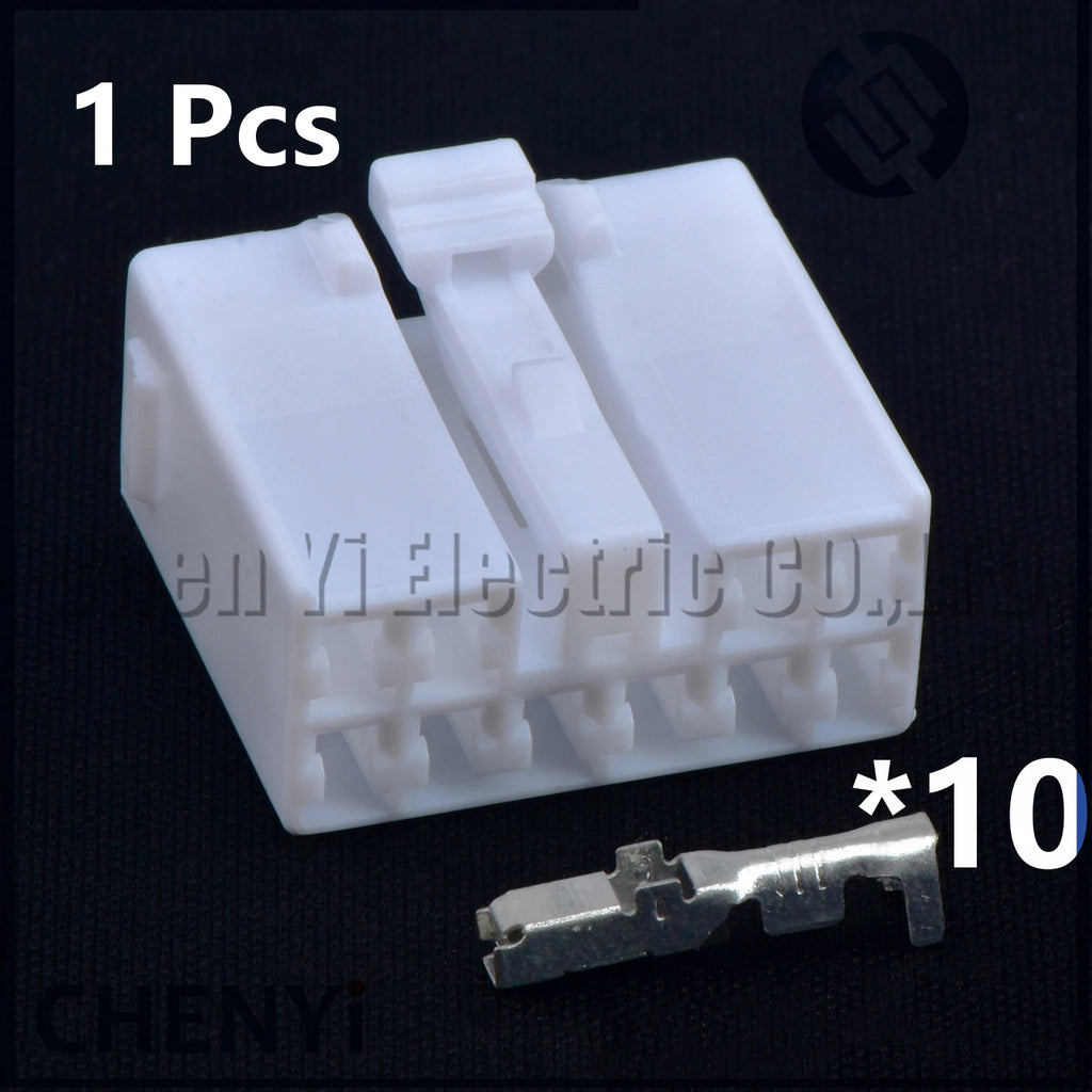 10 Pin Auto connector Car amplifier CD player Wire harness plug 7283-1100 MG651056 MG641059 90980-10801 6240-5196 For Toyota