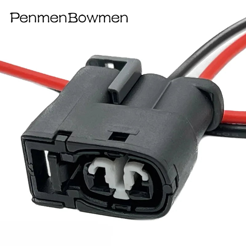 1 Set 2 Pin Car Injector Electrical Cable Connectors Female Wire Harness Plug 90980-11246 7283-8226-30 For Toyota Hyundai Mazda
