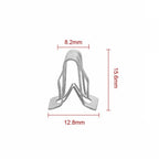 25Pcs Metal Fastener Clips 1/2 X 5/8 Car Retainer Moulding Trim Accessories Dashboard Side Panel Audio Clips
