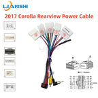 Suitable for Toyota 17 Corolla with rearview power cord and Android large screen navigation modification car wiring harness