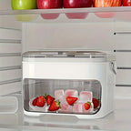 Ice Maker with Easy Press Cap with Easy-press Lid Double-layer Ice Cube Machine Reusable Large Capacity Ice Cube Mold Amagi