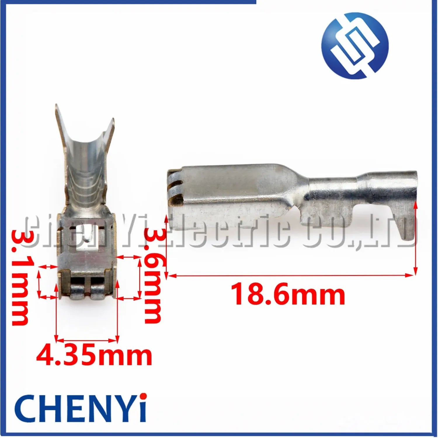 50 Pcs 2.8mm female Wire Crimp Brass tin plating Terminal Cable Splice Pins 968075-2 1355950-2 968678-2 For connector plug