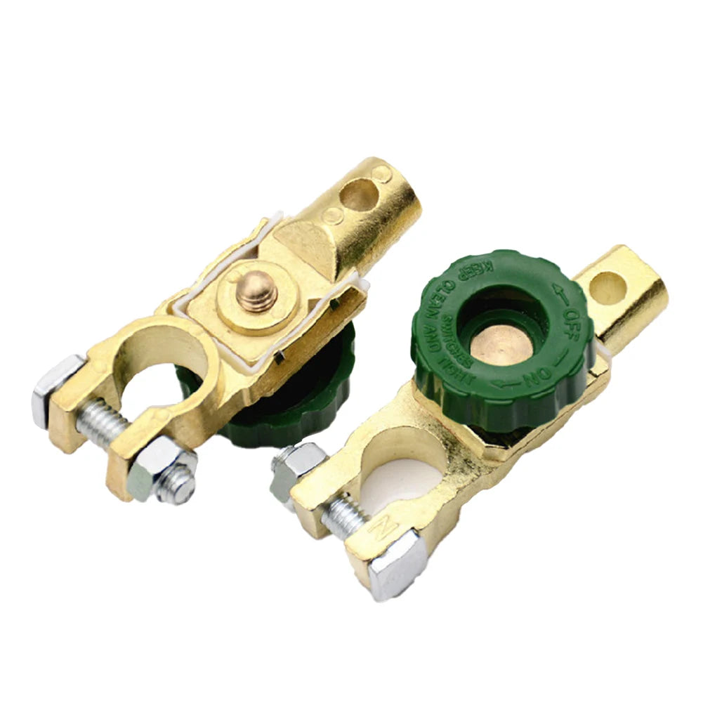 Auto Battery Terminals Quick Disconnect Isolator Cut Off Switch Auto Cables Connectors Wire Fits Standard Negative Terminal