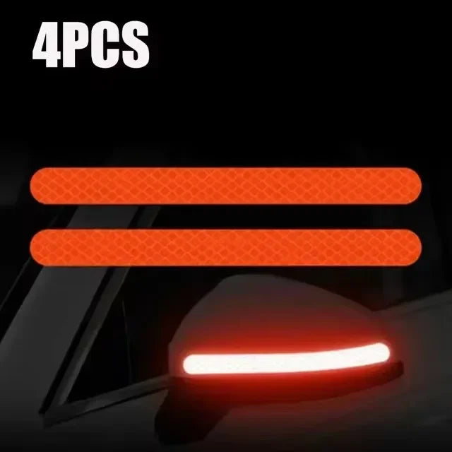 Car Rearview Mirror Reflector Stickers Universal Warning Anti-collision Reflective Strips Auto Exterior Accessories Reflex Tape