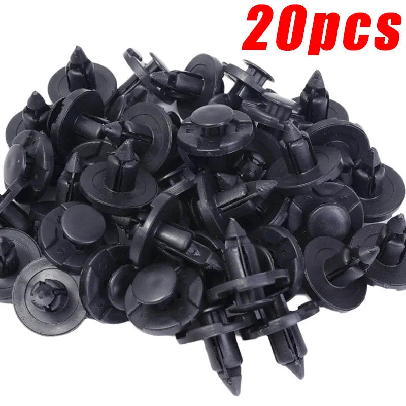8mm Auto Fasteners Rivets Clips for Nissan Automotive Fastener Clips Body Push Retainer Bumper Trim Retainer Fastener 100/10Pcs