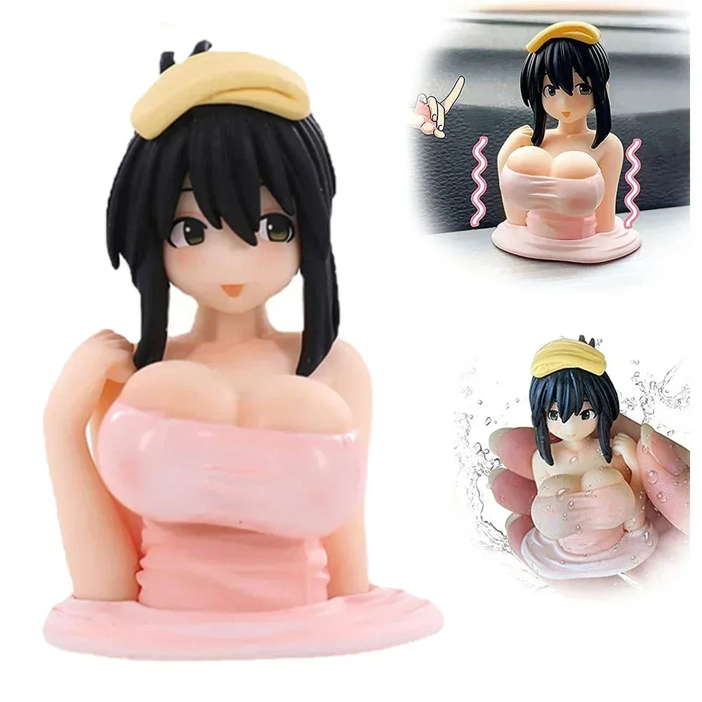 Interior Car Dashboard Decorations Widget Sexy Anime Chest Shaking Ornament for Girls Boys Home Decor Gifts Amagi