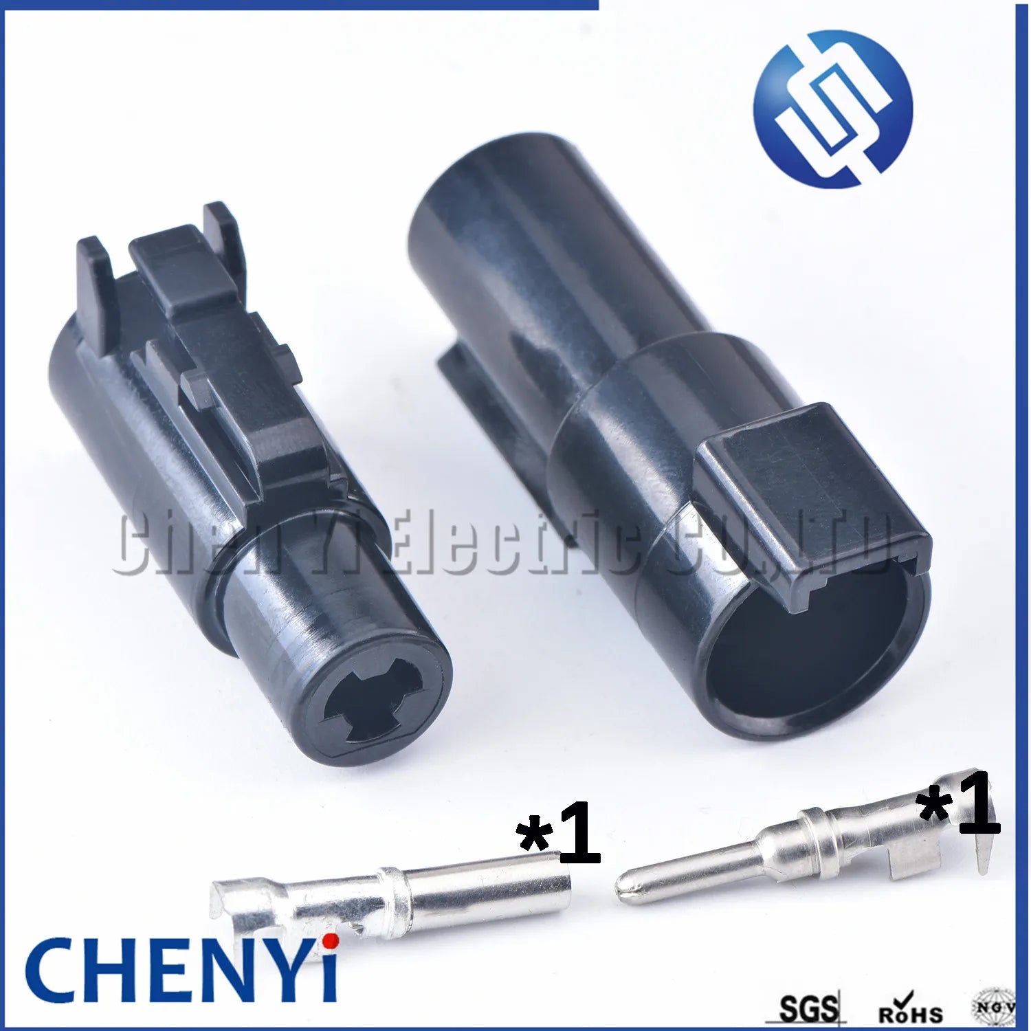 1 Pin 2.3 Series female or male Auto Cable Haness Waterproof Socket With Pins DTHD04-1-12P DTH006-1-12S For Deutsch