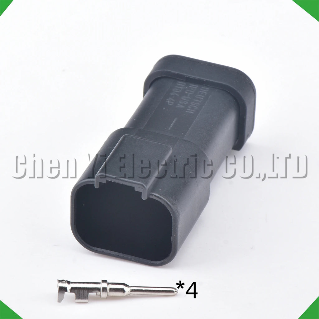 4-Pin Auto Connector Black Automotive Connectors harness Deutsch Engineering Vehicle
