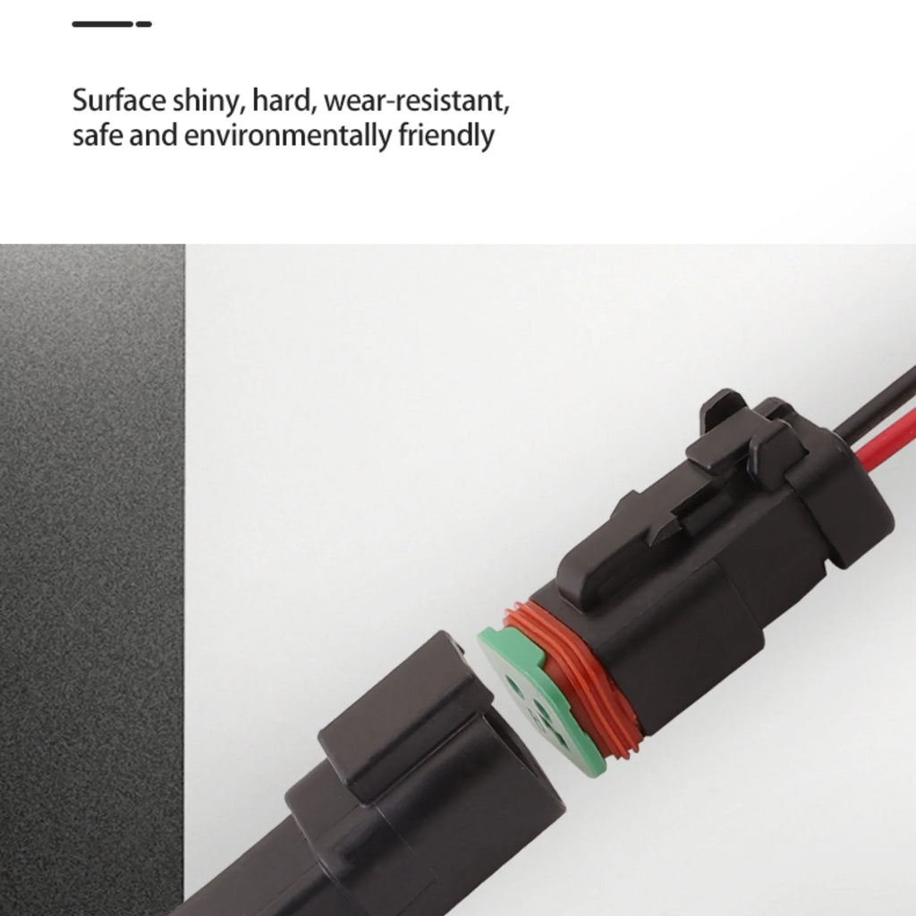2-PIN Connector Waterproof 1.6mm Series Male Female Connectors Wiring Harness DT04-2P-E005 DT06-2S-E004