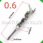 50 Pcs 0.6 mm Male or Female wire Crimp Pins For  8100-3617 8100-3455 Sheath Automotive...