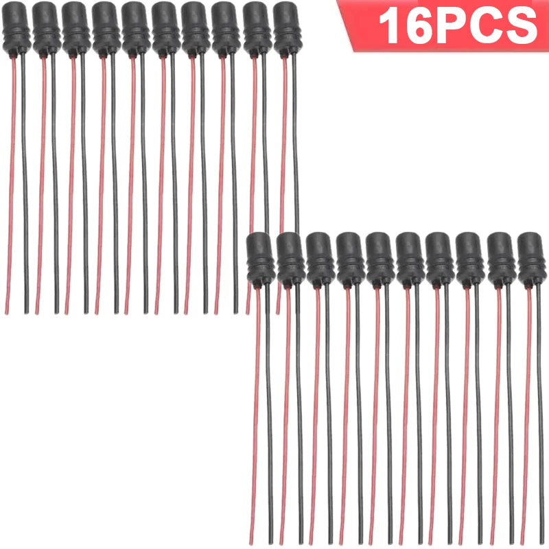 16/1pcs DC12V T10 W5W 147 Dashboard Wedge Light Bulb Socket Rubber Light Bulb Socket Lamp Holder Connector for Auto Truck Boat