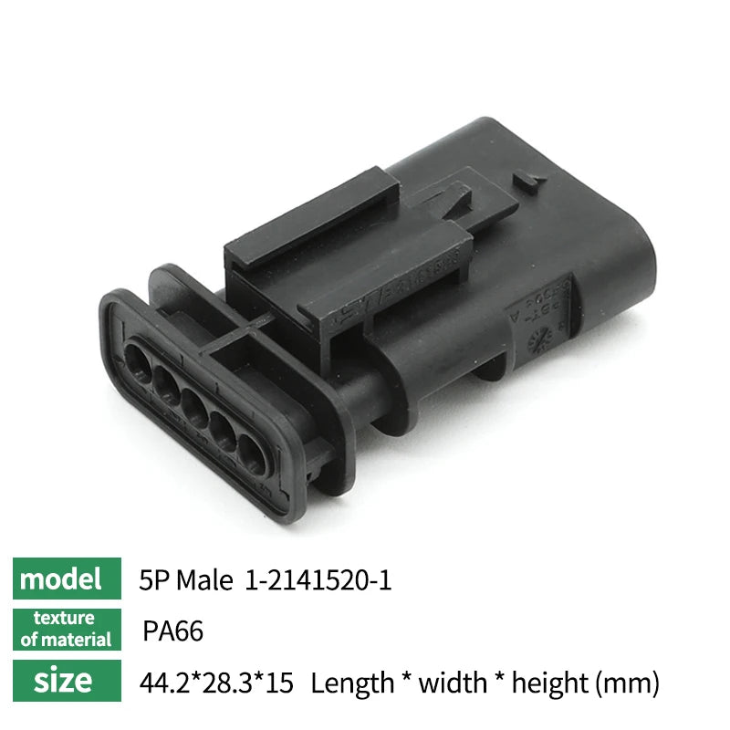 5/10/100 Sets 2P/3P/4P/5P/6P1-1718645-1 1-1670916-1TE type wiring harness connector reversing radar plug waterproof connector