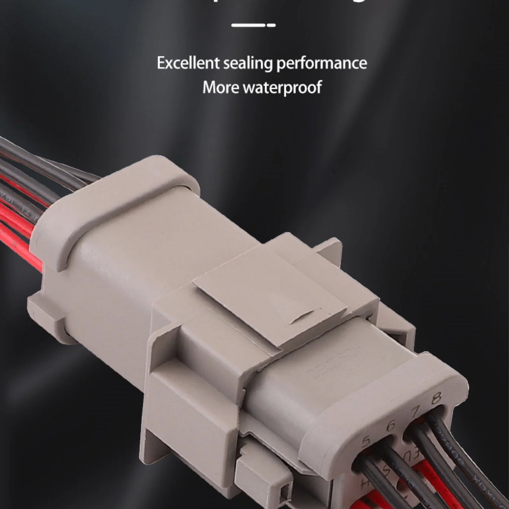 8-PIN Waterproof Electrical 1.6mm Male Female Connector For Car Motor With Wires DT04-08PA-C017 DT06-08SA-C017