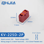 Fast Wiring Mini Rail-Type Quick Junction Box | 1-In-Multi-Out Plug-in Terminal Wire Connector for Easy Electrical Connection